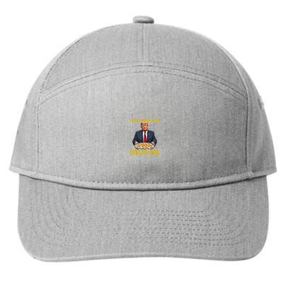 Funny Trump Thanksgiving IM Just Here For The Deviled Eggs 7-Panel Snapback Hat