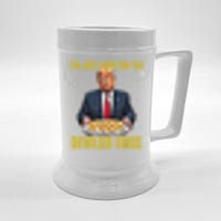 Funny Trump Thanksgiving IM Just Here For The Deviled Eggs Beer Stein