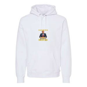 Funny Trump Thanksgiving IM Just Here For The Deviled Eggs Premium Hoodie