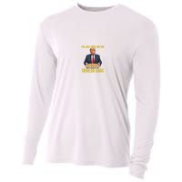 Funny Trump Thanksgiving IM Just Here For The Deviled Eggs Cooling Performance Long Sleeve Crew