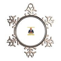 Funny Trump Thanksgiving IM Just Here For The Deviled Eggs Metallic Star Ornament