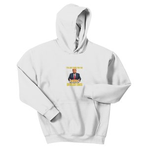 Funny Trump Thanksgiving IM Just Here For The Deviled Eggs Kids Hoodie