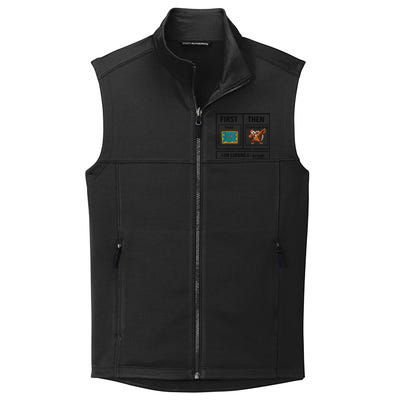 First Teach Then Thanksgiving IM Earning A Break Teacher Collective Smooth Fleece Vest