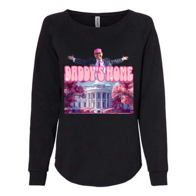 Funny Trump Take America Back DaddyS Home Trump Pink 2024 Womens California Wash Sweatshirt