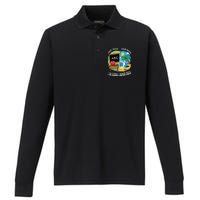 First Teach Then Beach I Am Earning A Summer Break Teacher Performance Long Sleeve Polo