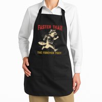 Faster Than The Forever Yeet Funny Full-Length Apron With Pockets