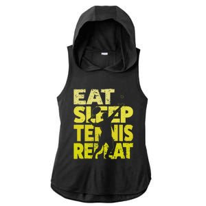 Funny Tennisplayer & Tennis Ladies PosiCharge Tri-Blend Wicking Draft Hoodie Tank