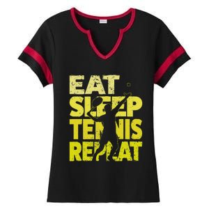 Funny Tennisplayer & Tennis Ladies Halftime Notch Neck Tee