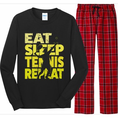 Funny Tennisplayer & Tennis Long Sleeve Pajama Set