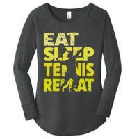 Funny Tennisplayer & Tennis Women's Perfect Tri Tunic Long Sleeve Shirt