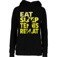 Funny Tennisplayer & Tennis Womens Funnel Neck Pullover Hood