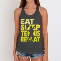 Funny Tennisplayer & Tennis Women's Knotted Racerback Tank