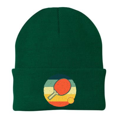 Funny Table Tennis Design For Men Women Ping Pong Players Knit Cap Winter Beanie