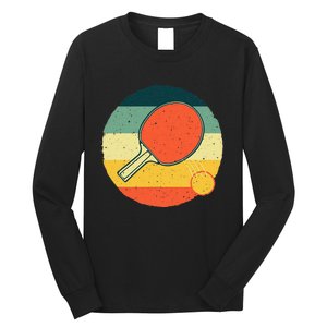 Funny Table Tennis Design For Men Women Ping Pong Players Long Sleeve Shirt