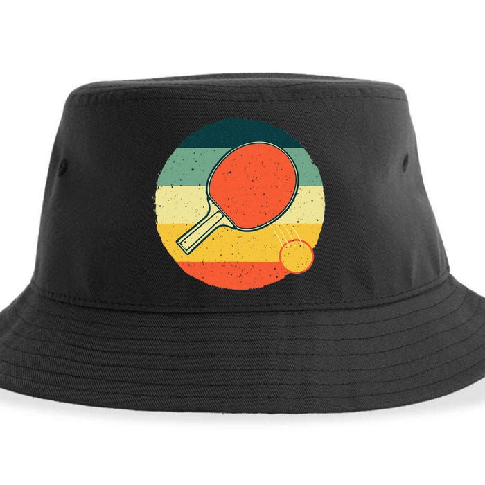 Funny Table Tennis Design For Men Women Ping Pong Players Sustainable Bucket Hat