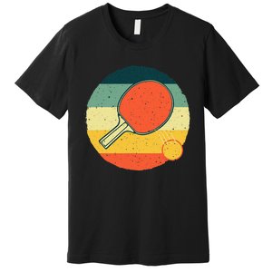 Funny Table Tennis Design For Men Women Ping Pong Players Premium T-Shirt