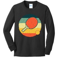 Funny Table Tennis Design For Men Women Ping Pong Players Kids Long Sleeve Shirt