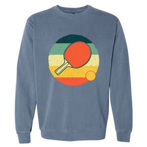 Funny Table Tennis Design For Men Women Ping Pong Players Garment-Dyed Sweatshirt