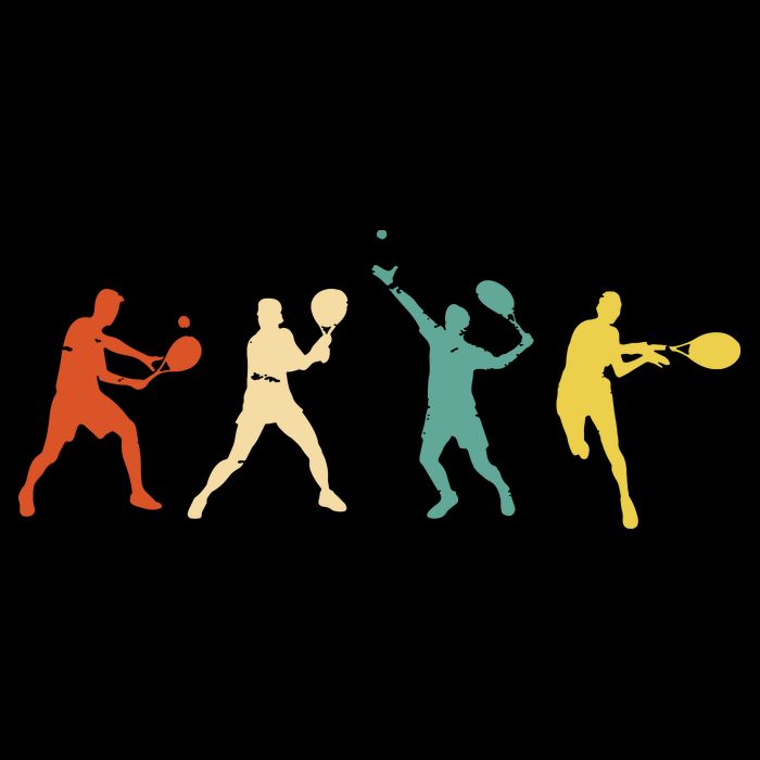 Funny Tennisplayer Tennis Drawstring Bag