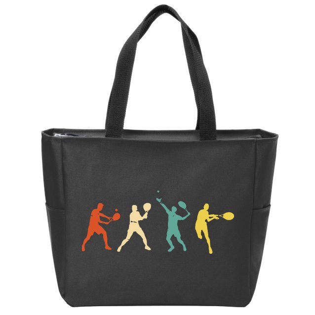 Funny Tennisplayer Tennis Zip Tote Bag