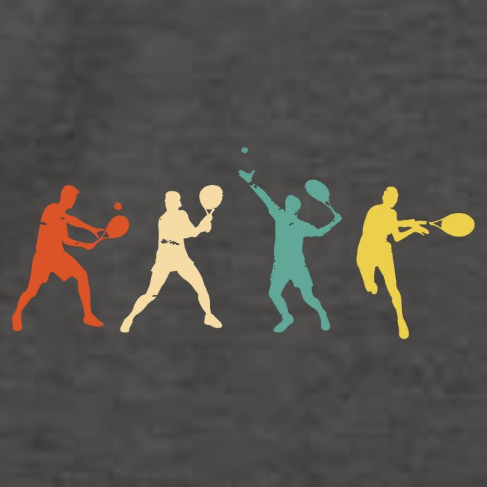 Funny Tennisplayer Tennis Vector Backpack