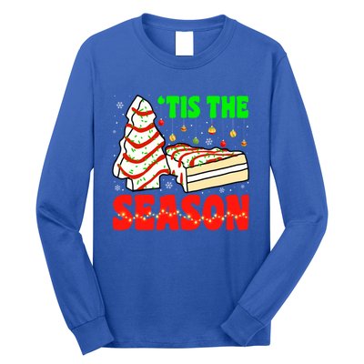 Funny 'Tis The Season Xmas Snack Tree Holiday Christmas Cake Gift Long Sleeve Shirt