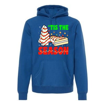 Funny 'Tis The Season Xmas Snack Tree Holiday Christmas Cake Gift Premium Hoodie