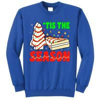 Funny 'Tis The Season Xmas Snack Tree Holiday Christmas Cake Gift Tall Sweatshirt