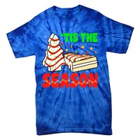 Funny 'Tis The Season Xmas Snack Tree Holiday Christmas Cake Gift Tie-Dye T-Shirt