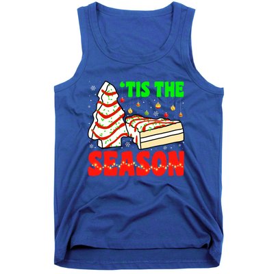 Funny 'Tis The Season Xmas Snack Tree Holiday Christmas Cake Gift Tank Top