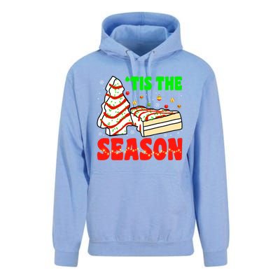 Funny 'Tis The Season Xmas Snack Tree Holiday Christmas Cake Gift Unisex Surf Hoodie