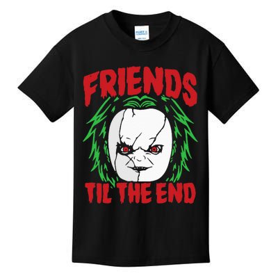 Friends Till The End Lazy Halloween Costume Horror Movie Kids T-Shirt