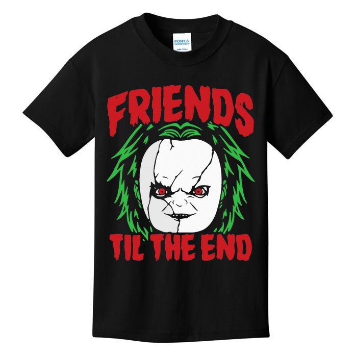 Friends Till The End Lazy Halloween Costume Horror Movie Kids T-Shirt