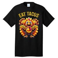 Funny Thanksgiving Turkey Eat Tacos Mexican Thanksgiving Fun Tall T-Shirt