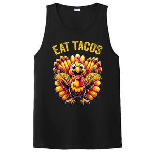 Funny Thanksgiving Turkey Eat Tacos Mexican Thanksgiving Fun PosiCharge Competitor Tank