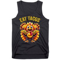 Funny Thanksgiving Turkey Eat Tacos Mexican Thanksgiving Fun Tank Top