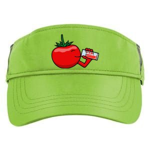 Funny Tomato Tomato Juice Vegetables Adult Drive Performance Visor