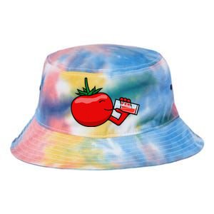 Funny Tomato Tomato Juice Vegetables Tie Dye Newport Bucket Hat