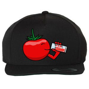 Funny Tomato Tomato Juice Vegetables Wool Snapback Cap