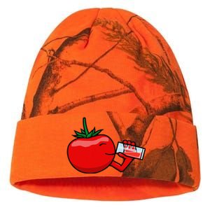 Funny Tomato Tomato Juice Vegetables Kati Licensed 12" Camo Beanie