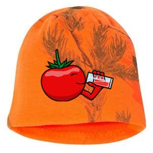 Funny Tomato Tomato Juice Vegetables Kati - Camo Knit Beanie