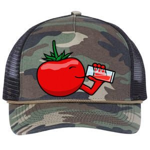 Funny Tomato Tomato Juice Vegetables Retro Rope Trucker Hat Cap