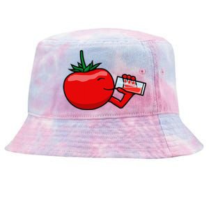 Funny Tomato Tomato Juice Vegetables Tie-Dyed Bucket Hat