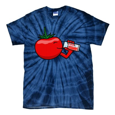 Funny Tomato Tomato Juice Vegetables Tie-Dye T-Shirt