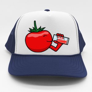 Funny Tomato Tomato Juice Vegetables Trucker Hat