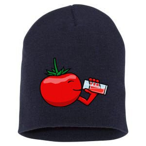 Funny Tomato Tomato Juice Vegetables Short Acrylic Beanie