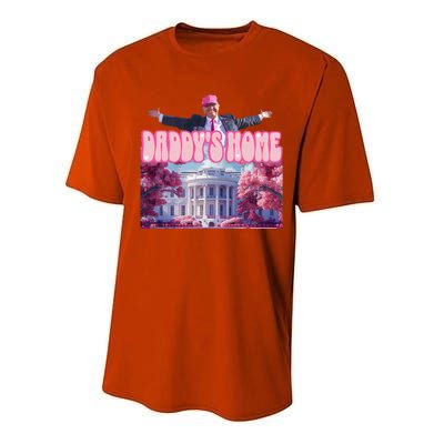 Funny Trump Take America Back DaddyS Home Trump Pink 2024 Performance Sprint T-Shirt