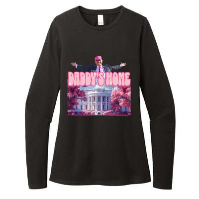 Funny Trump Take America Back DaddyS Home Trump Pink 2024 Womens CVC Long Sleeve Shirt