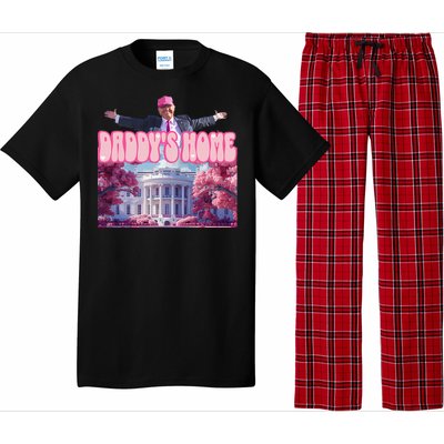 Funny Trump Take America Back DaddyS Home Trump Pink 2024 Pajama Set