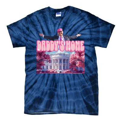 Funny Trump Take America Back DaddyS Home Trump Pink 2024 Tie-Dye T-Shirt